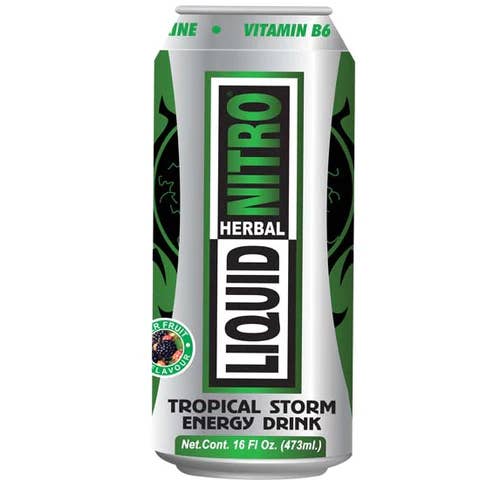 Liquid Nitro Beverages – Großhandel Sport-/Energydrink – Flüssiges Nitro - Tropical Storm, 16 oz Dose