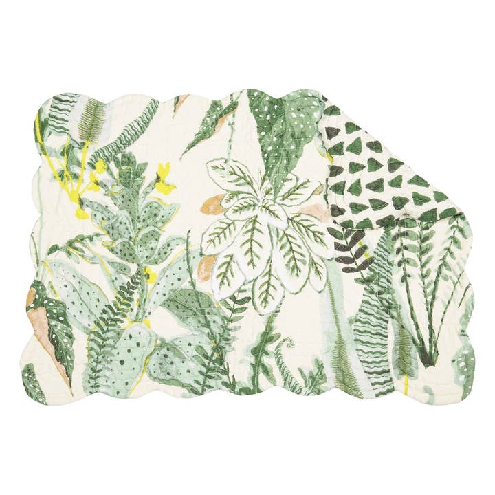 Parson Tropical Leaves Placemat for wholesale by C&F Home