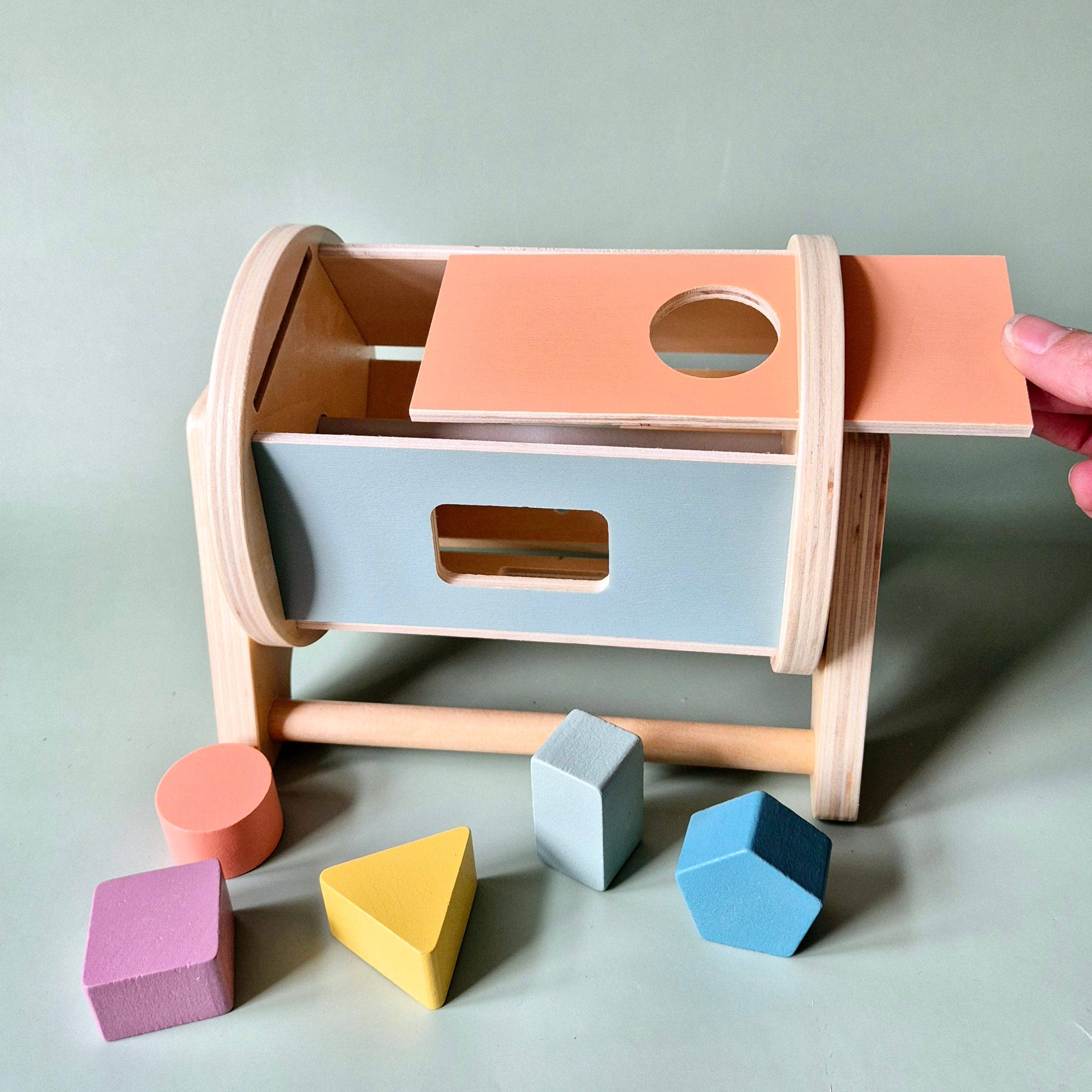 Rammelaartje - Wholesale Wood Toy - Kids - Wooden Rotatable Montessori Shape Sorter – Stimulates Motor Development8