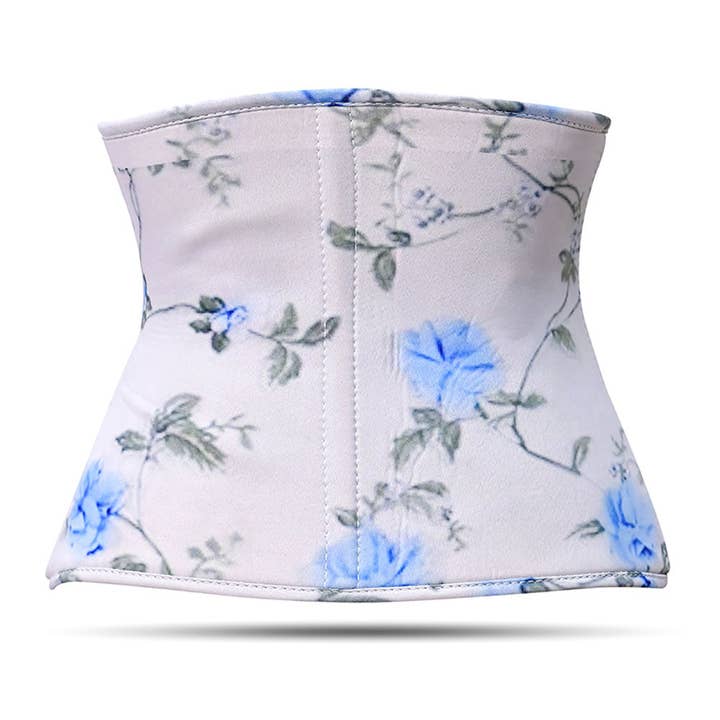 White Floral Corset Top- Torso Waist Trainer for wholesale on Faire2