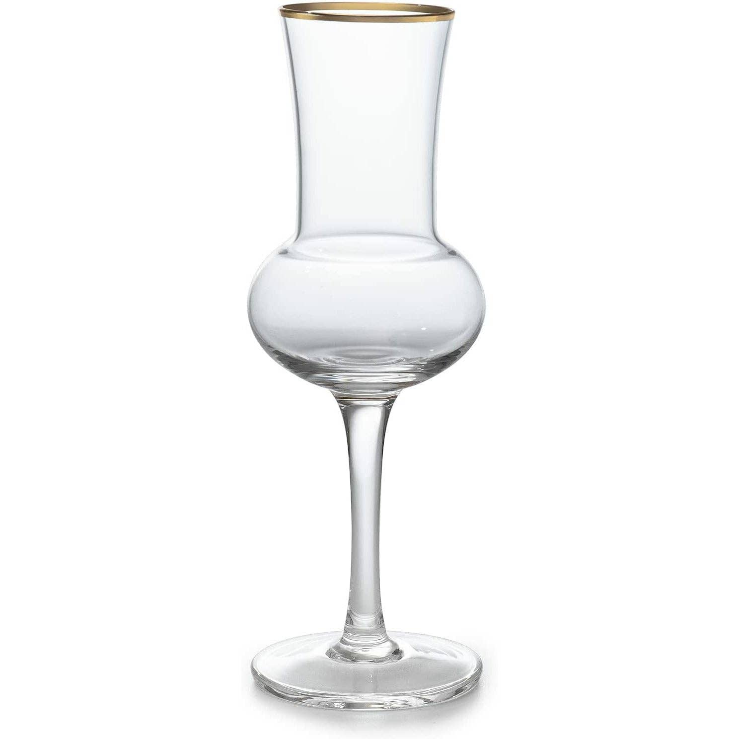The Wine Savant /  Khen Glassware - Wholesale Cocktail/Liquor Glass - Crystal Grappa Glasses 3oz -Set of 6- In Gift Box1