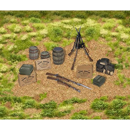 W.Britain Model Figures - Wholesale Decorative Tabletop Object - 31268 - Civil War Encampment Accessory Set2