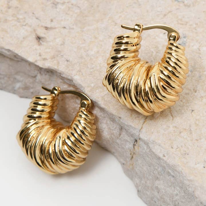 Forcast Women's Simra Gold Earrings for wholesale on Faire0