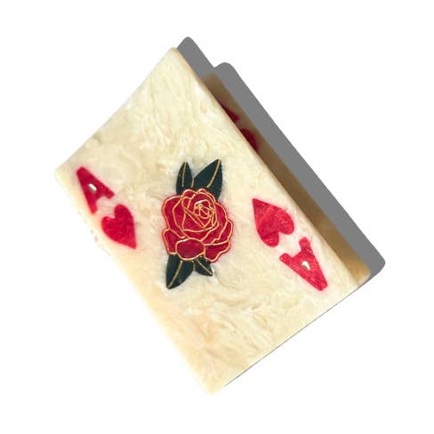 Solar Eclipse - Vente Pince à cheveux – femme - Pince à cheveux en forme de griffe As de Cœur peint à la main | Écologique0