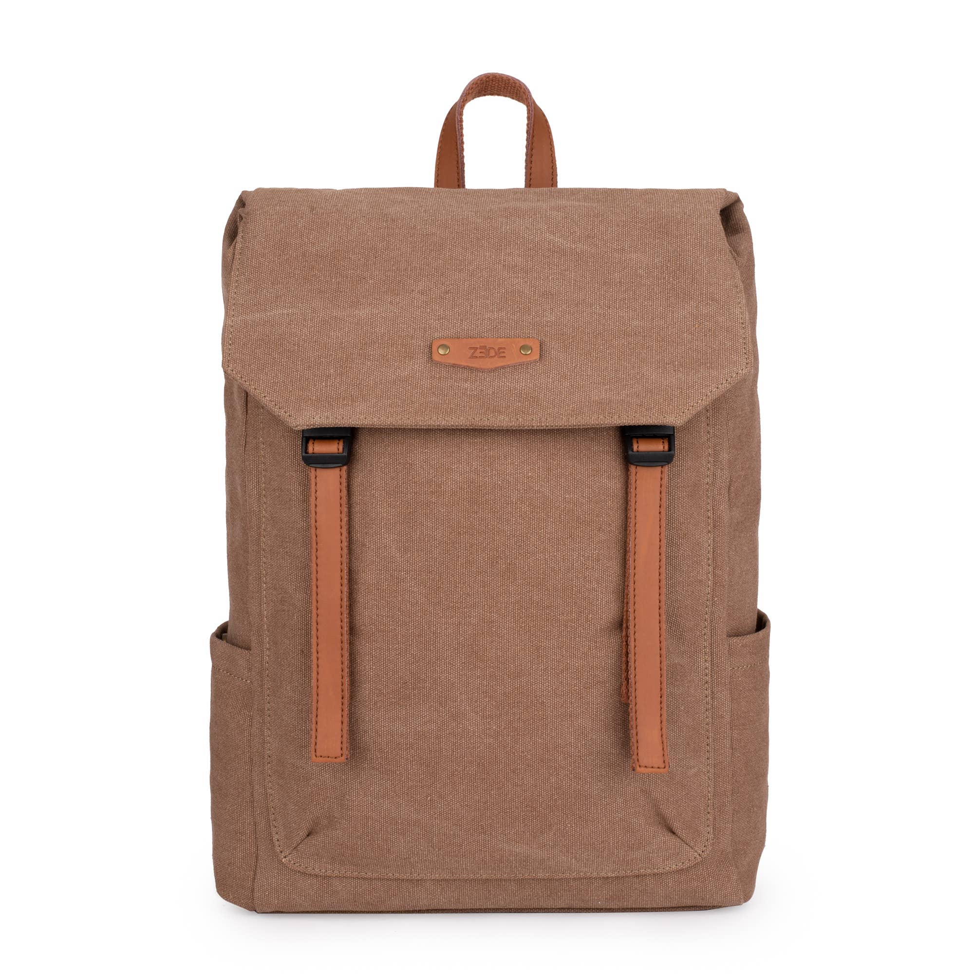 ZEDE PARIS – Großhandel Rucksack – Damen – Quai de la Gare (XL) - Rucksack aus Leinen und Leder6