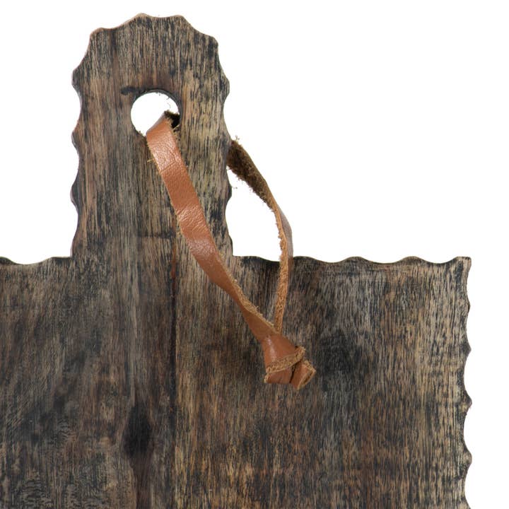 Foreside Home & Garden - Wholesale Cutting Board - Oversized Hand Carved Black Wood Serving Cutting Board