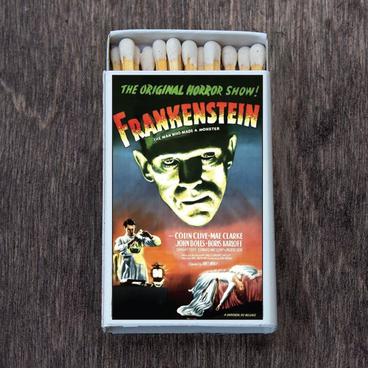 Monster Movie Poster Matchbox • Candle Acc • Matches for wholesale by Most Amazing