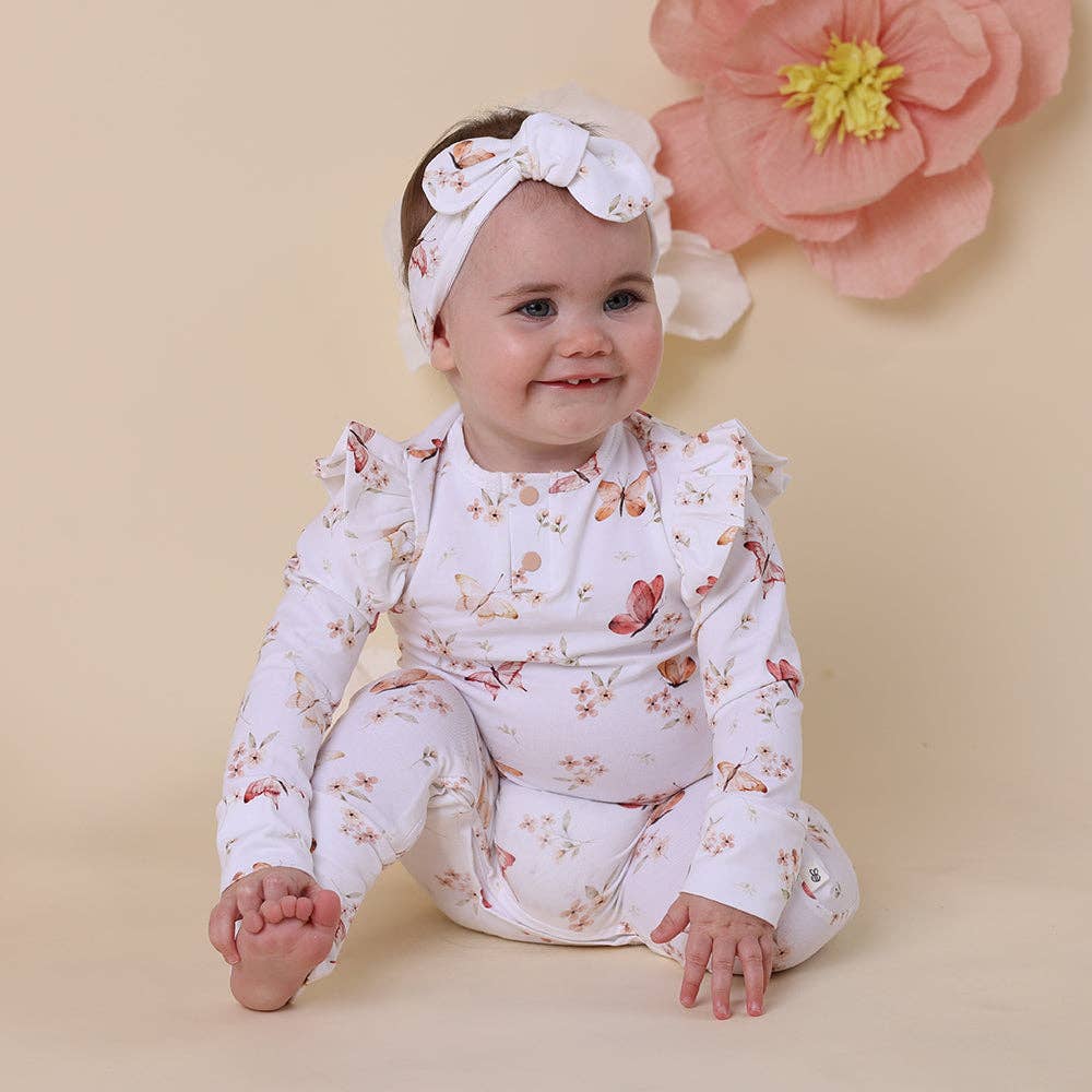 Snuggle Hunny - Vente Barboteuse – bébé - Combinaison de culture biologique Butterfly6