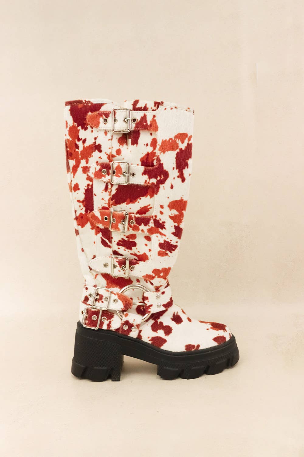 Lemonade Shoes - Wholesale Boots - Women's - BUCKLE UP NOW - Biker Boot w/ Side Buckles and a Chunky Sole27