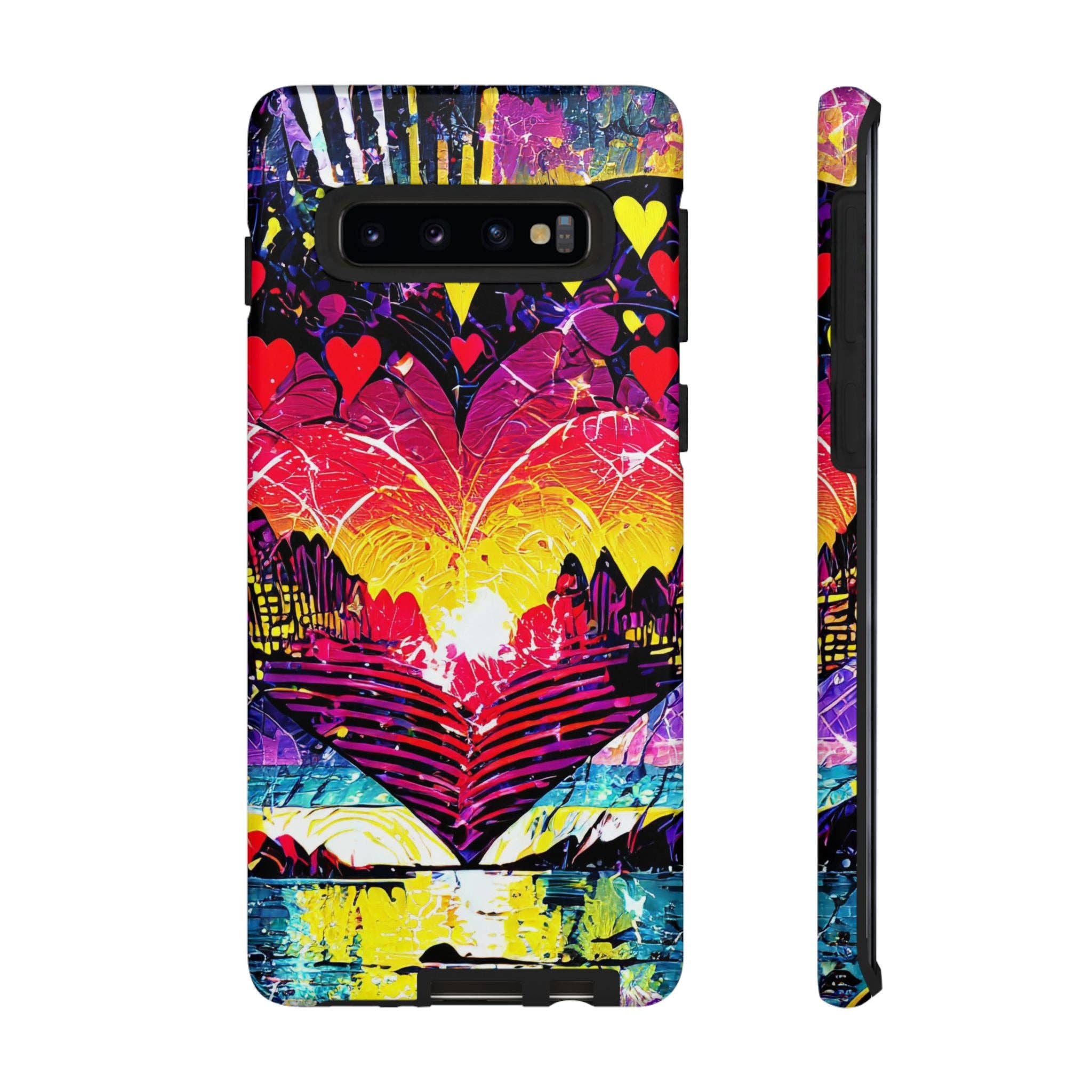 Studio 653 Clothing Co - Wholesale Phone Case - Women's - Vibrant Heart Sunset Tough Phone Case95