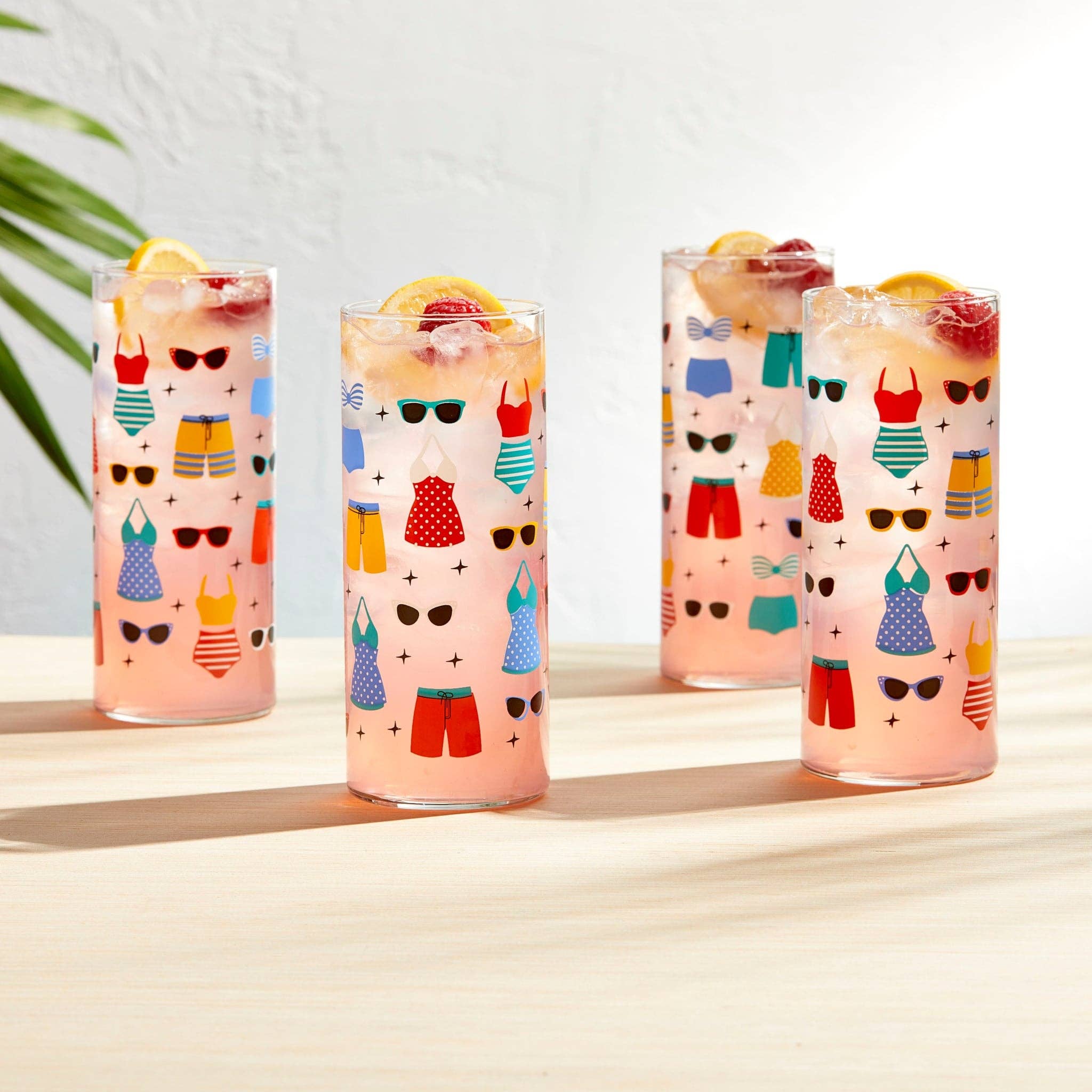 Libbey - Wholesale Cocktail/Liquor Glass - Libbey Vintage Swimsuits Cooler Glasses, 16-ounce, Set of 41