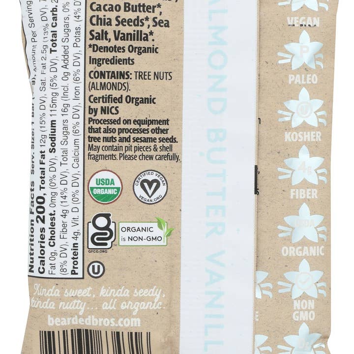 Everyday Supply Co - Wholesale Protein/Superfood Powder - BEARDED BROTHERS BAR ALMND BUTTER VANILLA - Case of 121