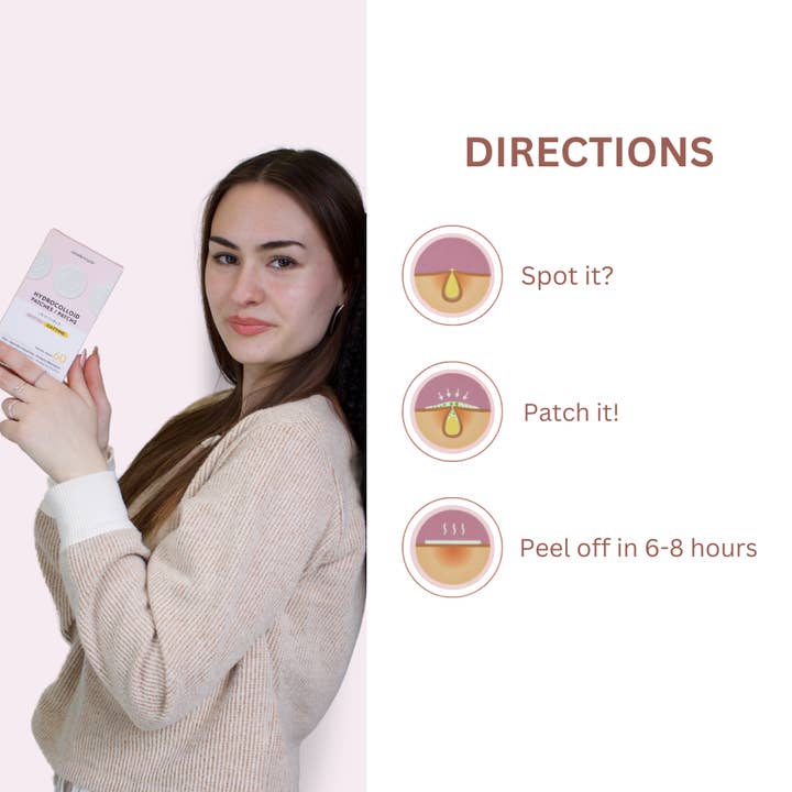 Maskeraide - Vente Patch contre l'acné/hydrocolloïde - Spotted Daytime : plaques hydrocolloïdes invisibles3