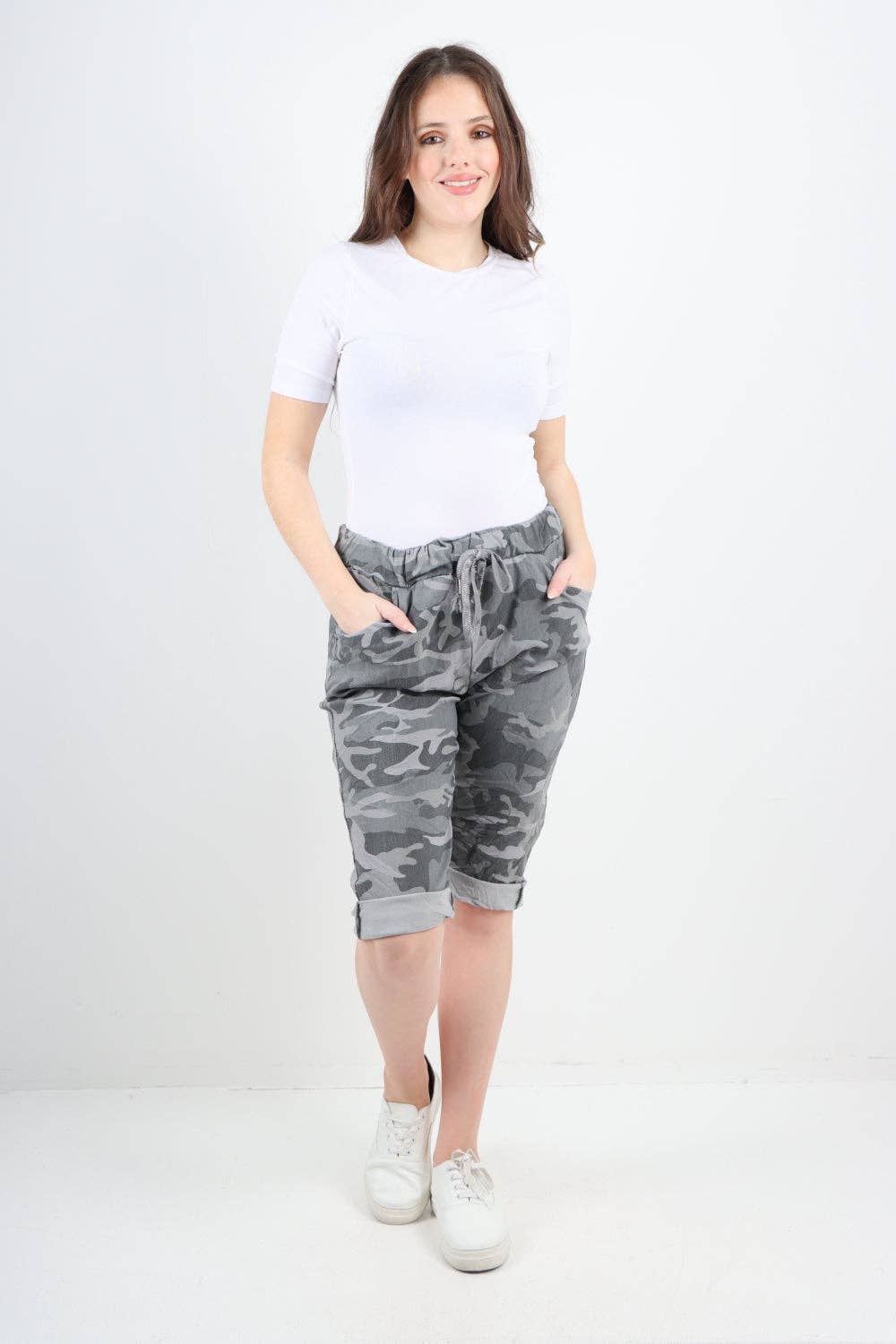 Miss Bold – wholesale Shorts – Women’s – Italian Camouflage Magic Chino Shorts77