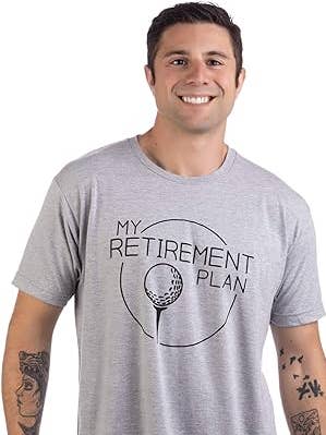 My (Golf) Retirement Plan - Funny Saying Golfing Shirt Golfer Humor T-shirt for wholesale by Ann Arbor Tees