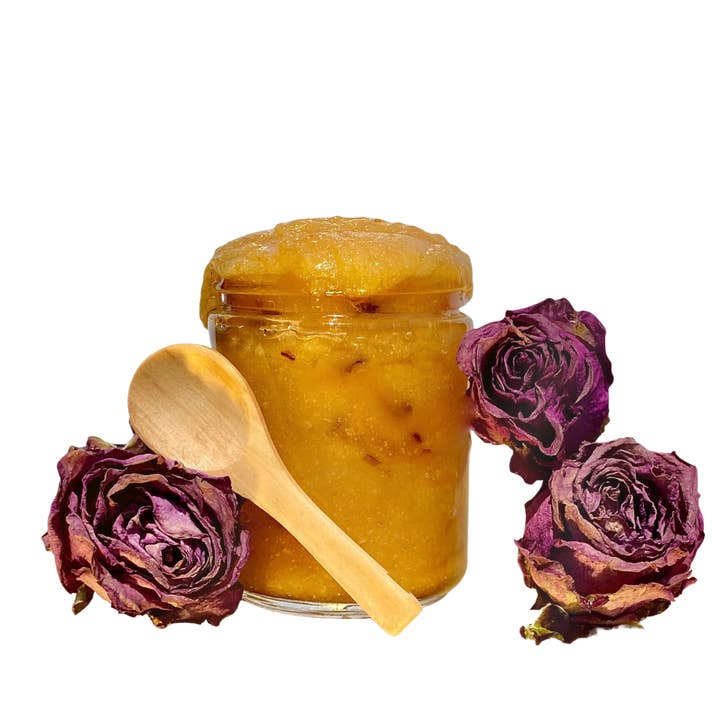 Manglo Turmeric: Salt&Sugar Exfoliate for wholesale by Honee mecca Co.