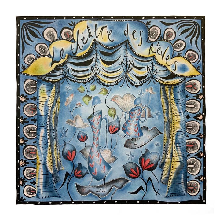 All The World’s A Stage - Illustrated Greetings Card for wholesale by Hello Magpie