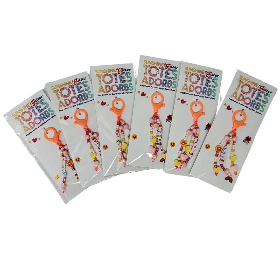 Sunshine & Glitter - Wholesale Purse/Bag Accessory - Kids - MINI TOTES ADORBS Bag Charm1