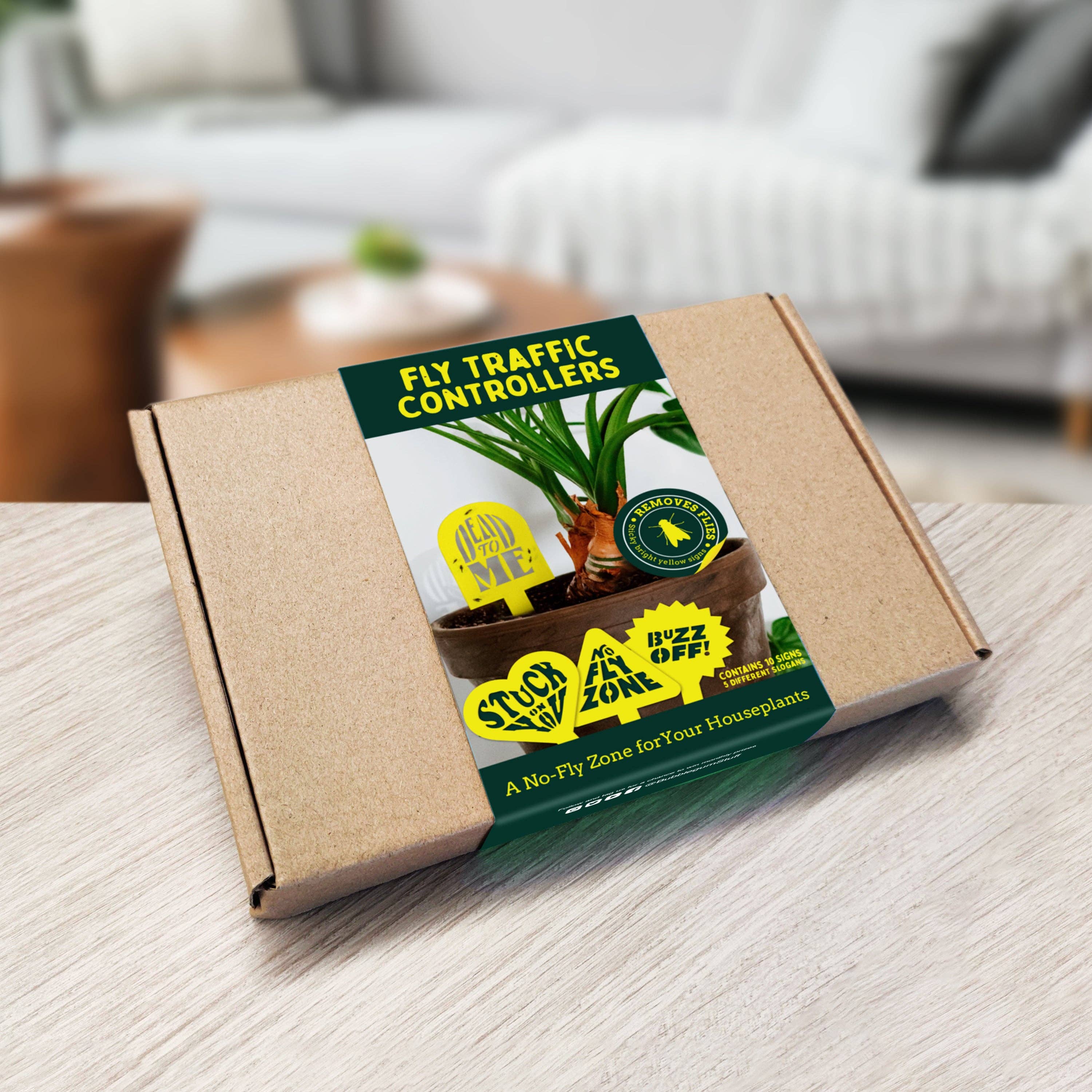 Bubblegum Stuff UK - Wholesale Garden Tool - Fly Traffic Controllers | Funny Fly Stickers for Pot Plants6