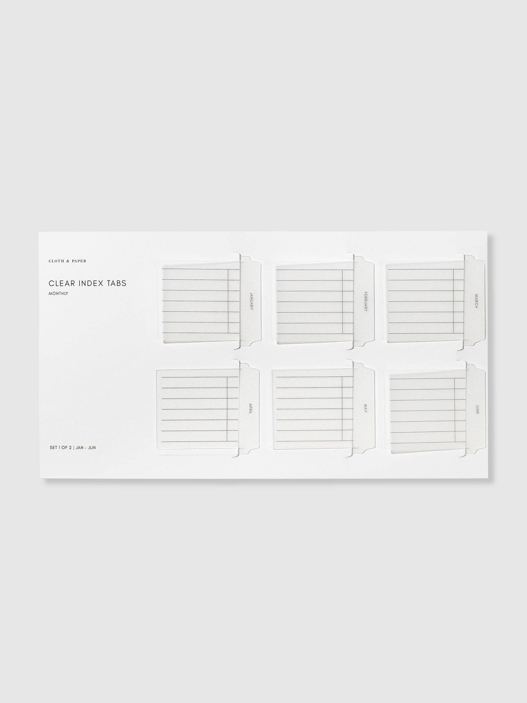 Cloth & Paper - Wholesale Stationery/Notecard Set - Clear Index Tabs4