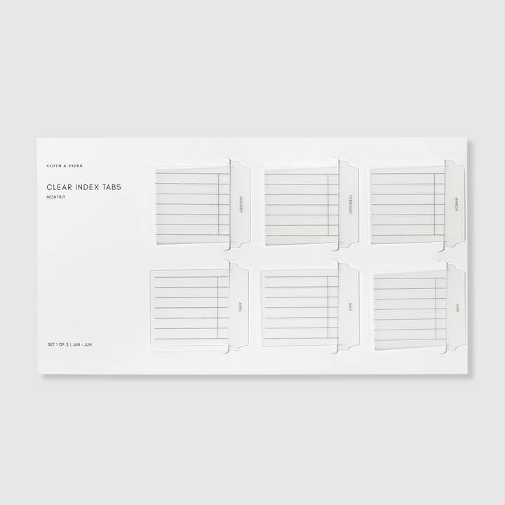 Cloth & Paper - Wholesale Stationery/Notecard Set - Clear Index Tabs4