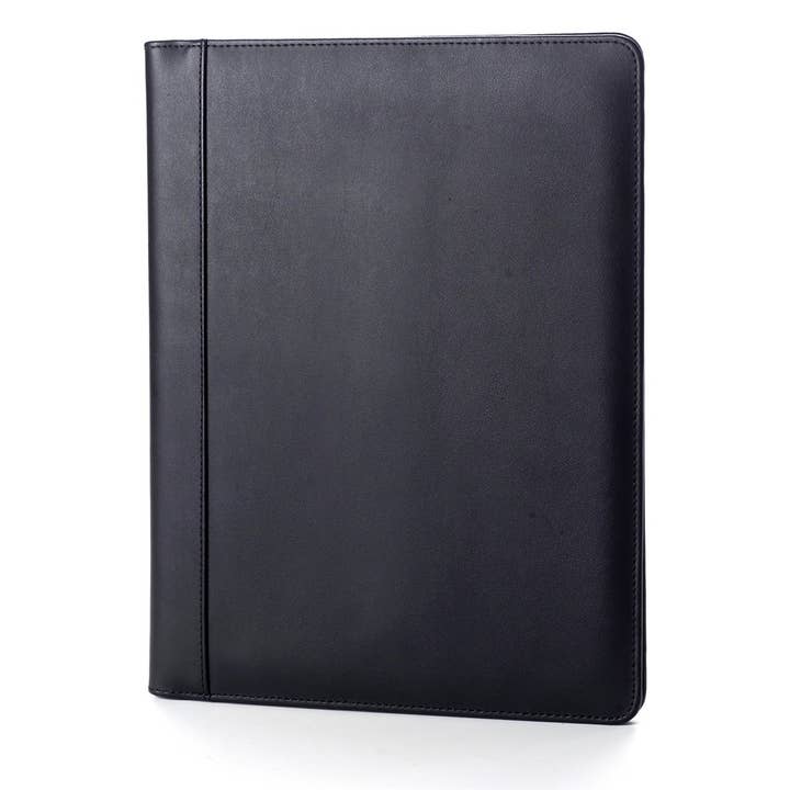 Nero Padfolio Slim Biz Card in pelle sintetica in vendita all'ingrosso su Faire