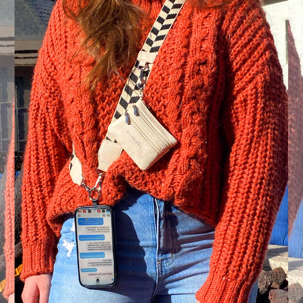 Save The Girls - Wholesale Phonecase Strap - Clip & Go Strap w/Zippered Pouch Chevron1