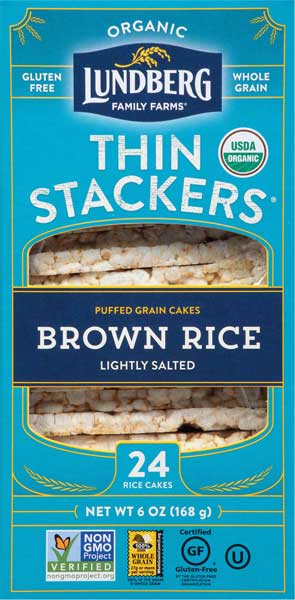 Hudson Meat Company - Wholesale Crackers - RICE CAKES BRN THINS LT SALT     -     LUNDBERG0