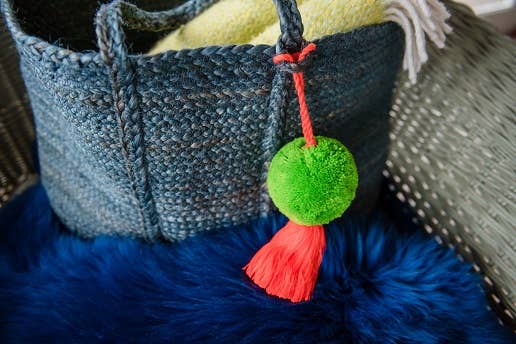 PomPom Galore - Vendita all'ingrosso Nappa decorativa/decorazione murali - Pom Pom Pom Jumbo con nappa, colore: verde e arancione0