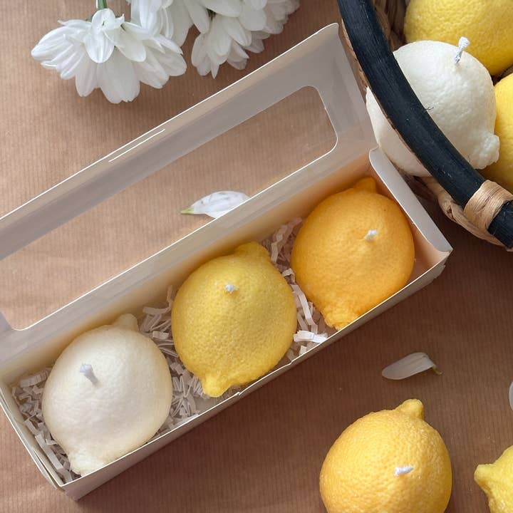 ONRUS Candles - Wholesale Novelty candle - Lemon Hand-Poured Soy Wax Novelty Candle2