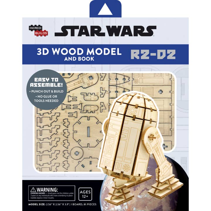 IncrediBuilds: Star Wars: R2-D2 3D Wood Model and Book for wholesale by Insight Editions - #1 Pop Culture Publisher