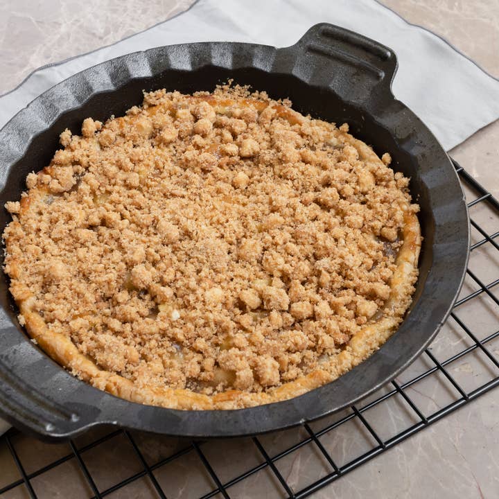 Fox Run Brands - Wholesale Baking Dish - Outset Cast Iron Pie Pan For Oven, Stove, and Grill, 10"