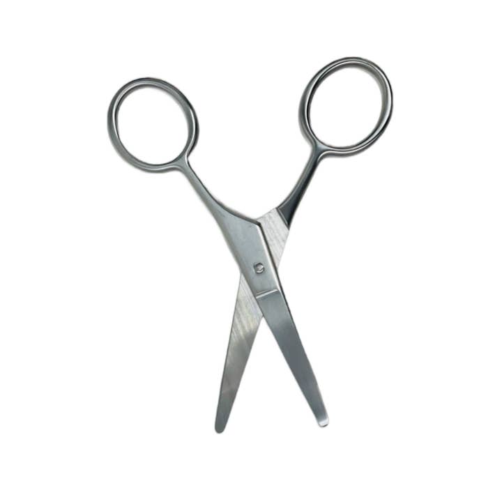 GENTS FINE GROOMING PRODUCTS - Wholesale Hair Scissors - BEARD & MUSTACHE SCISSORS 4" STAINLESS STEEL & CASE5