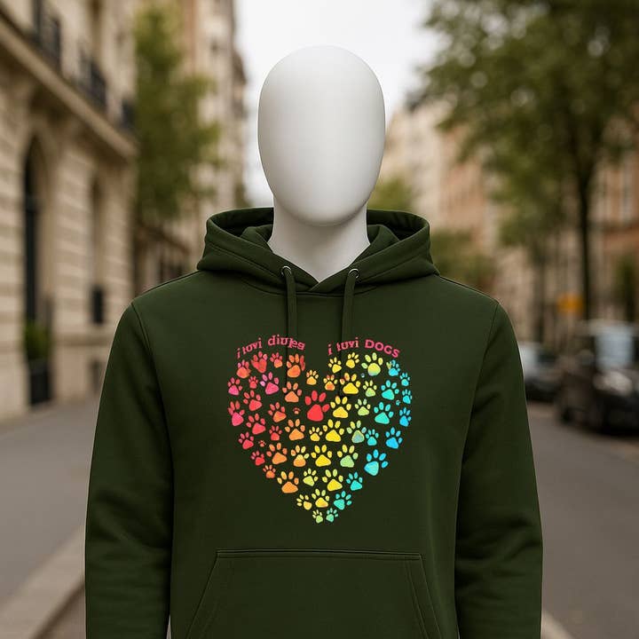 Sudadera con capucha verde oscuro para venta al por mayor de fabrica personalizacion