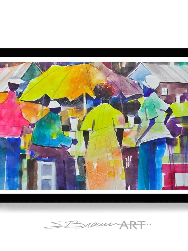 Love Gathering Watercolor Print for wholesale by SBrownART