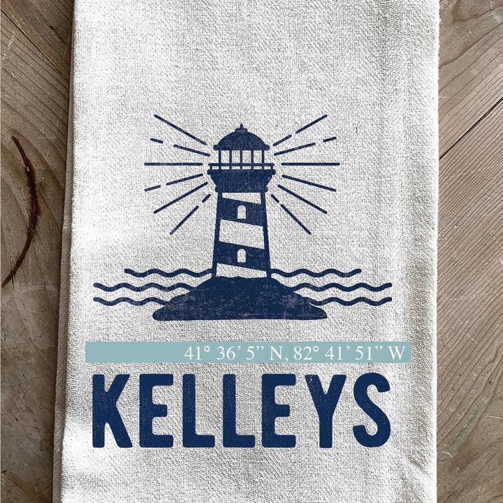 Lighthouse Icon//Torchon de cuisine pour la vente par Second Nature by Hand