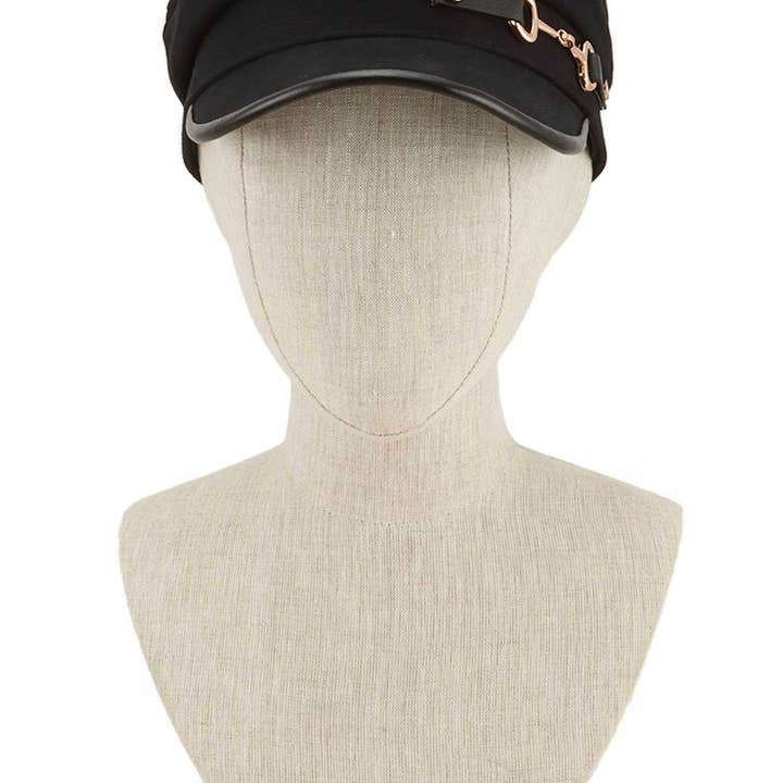 Pink Irene Wholesale – Boina - Mulher por atacado – Chapéu de boina sólida básica com sotaque de fivela de metal3