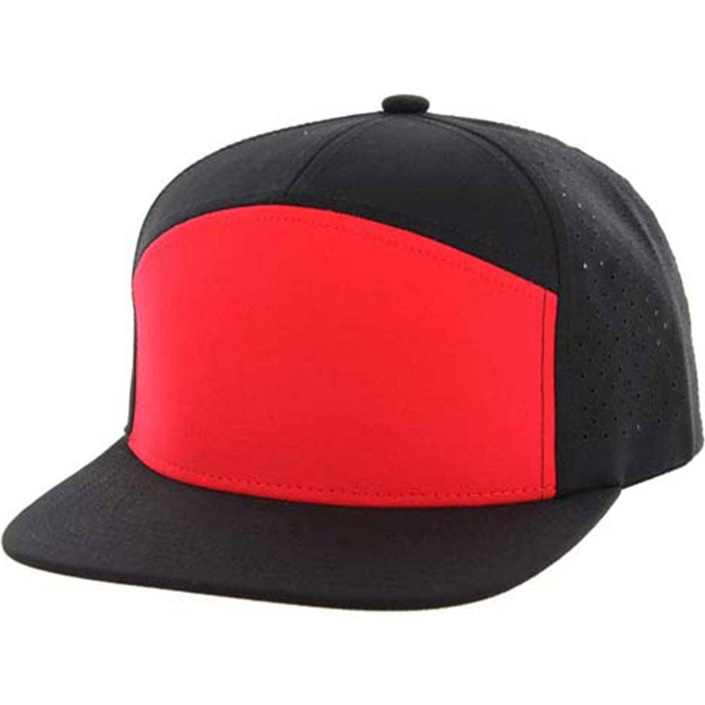 Zion Brand - Wholesale Flat Brim Cap - Unisex - BLANK 7 PANEL HYDRO SNAPBACK CAP5