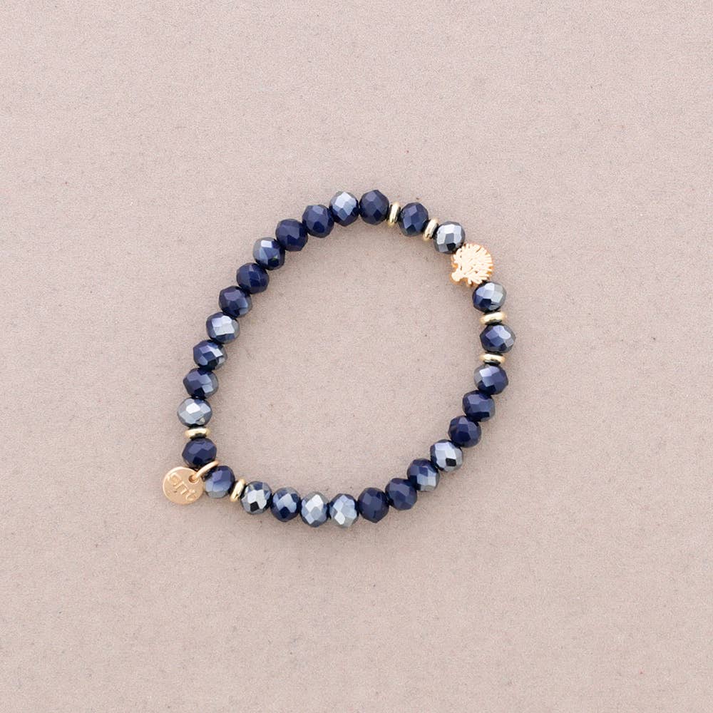 Sonata - Venta al por mayor Pulsera de cuentas - Pulsera Elastica Cristales Facetados Arbol Metal14