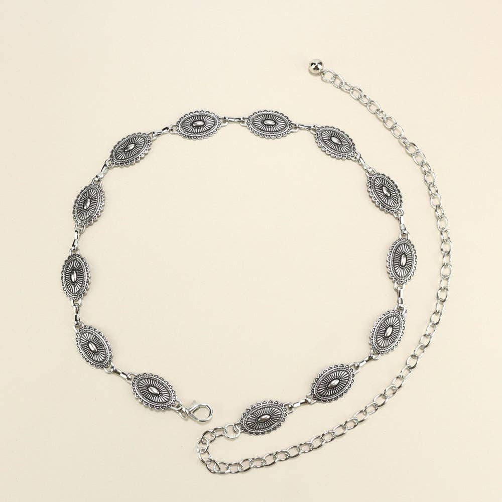 SALINA TRADING INC – Großhandel Gürtel – Damen – Metallkettengürtel mit Schmetterlings- und Herzdesign14