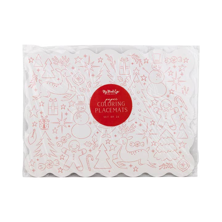 My Mind’s Eye - Wholesale Coloring Mat - Kids & Baby - PLCV223 - Christmas Coloring Activity Placemat2