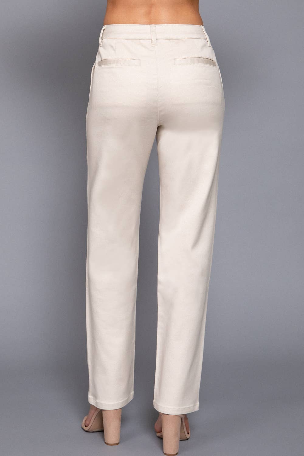 Active Basic | Active USA - Vendita all'ingrosso Pantalone - Donna - Pantaloni lunghi dritti in twill elasticizzato21