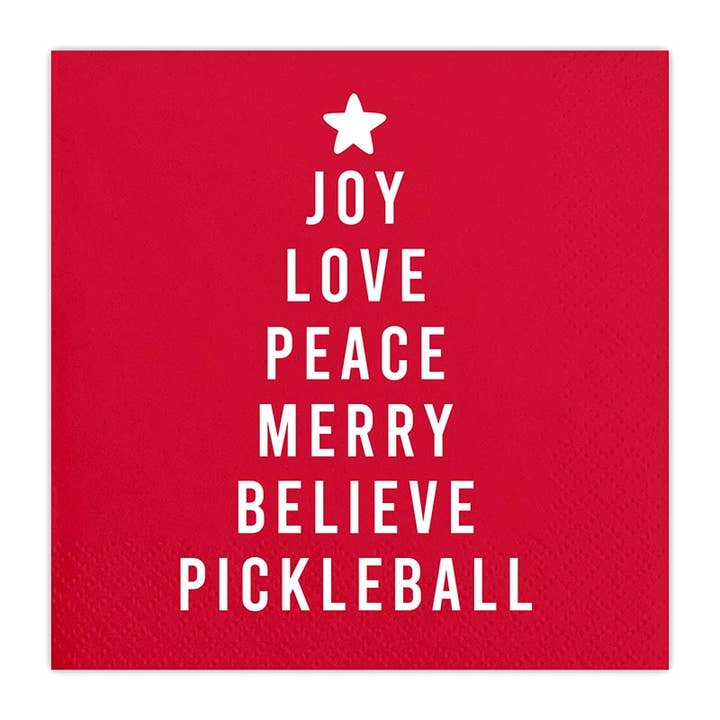 Santa Barbara Design Studio by Creative Brands - Wholesale Disposable Napkin - Cocktail Napkin - Joy Love Peace Pickleball