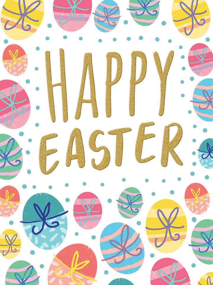Påskkort, Öppet, Färgade ägg för wholesale av Piccadilly Greetings