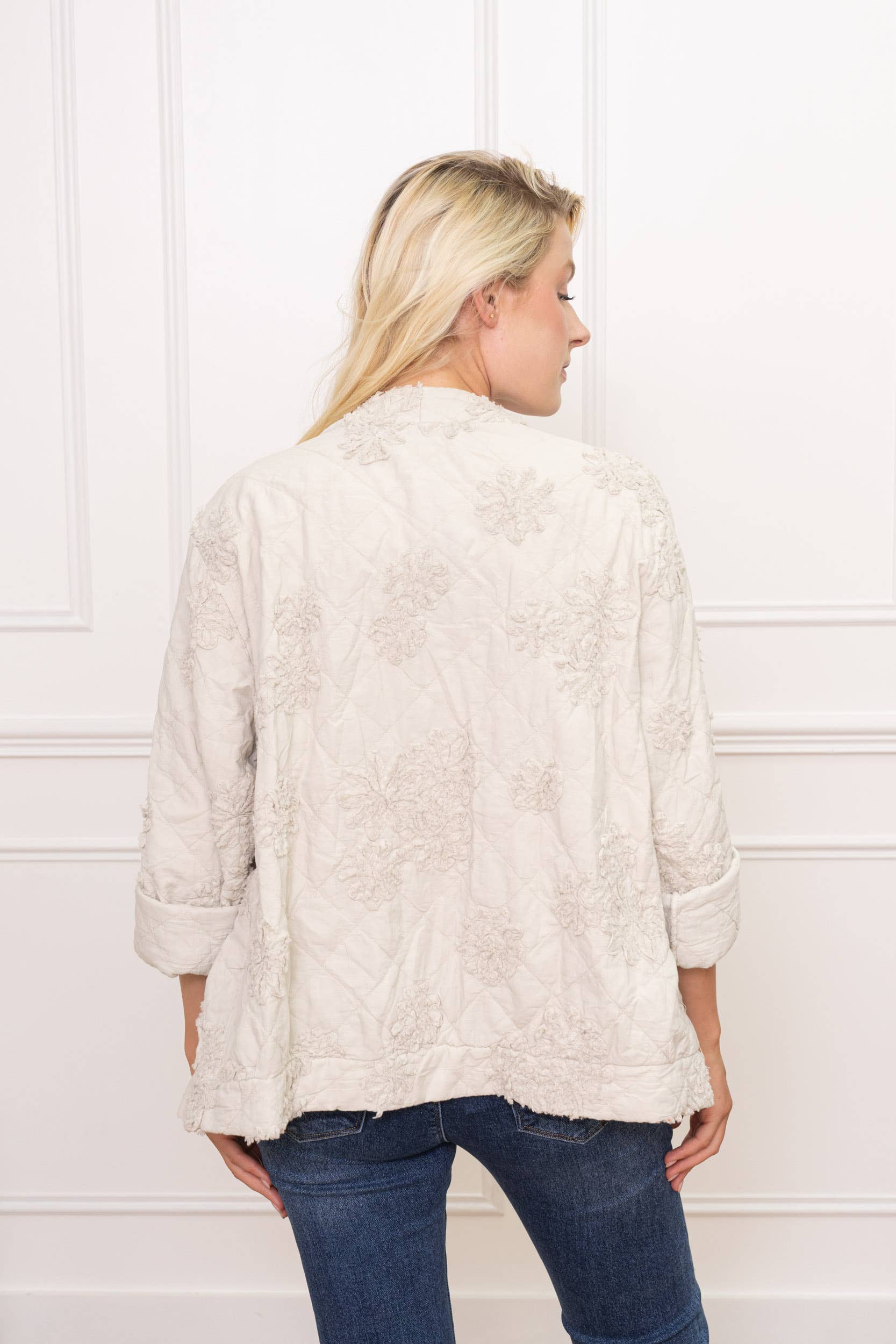 Happy look - Wholesale Jacket - Women's - Women's quilted cotton jacket – 3D embroidery, embossed10