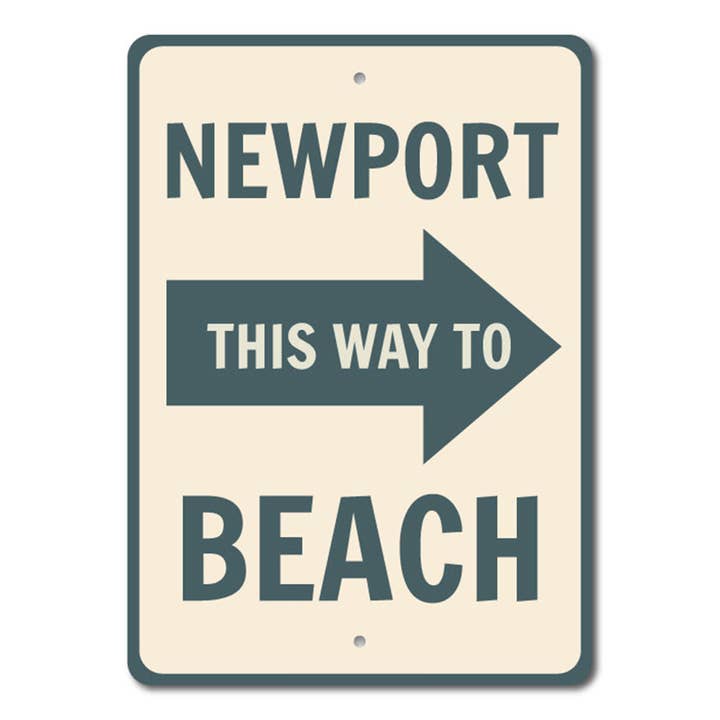Letrero de flecha de playa Newport para venta al por mayor de Lizton Sign Shop, Inc