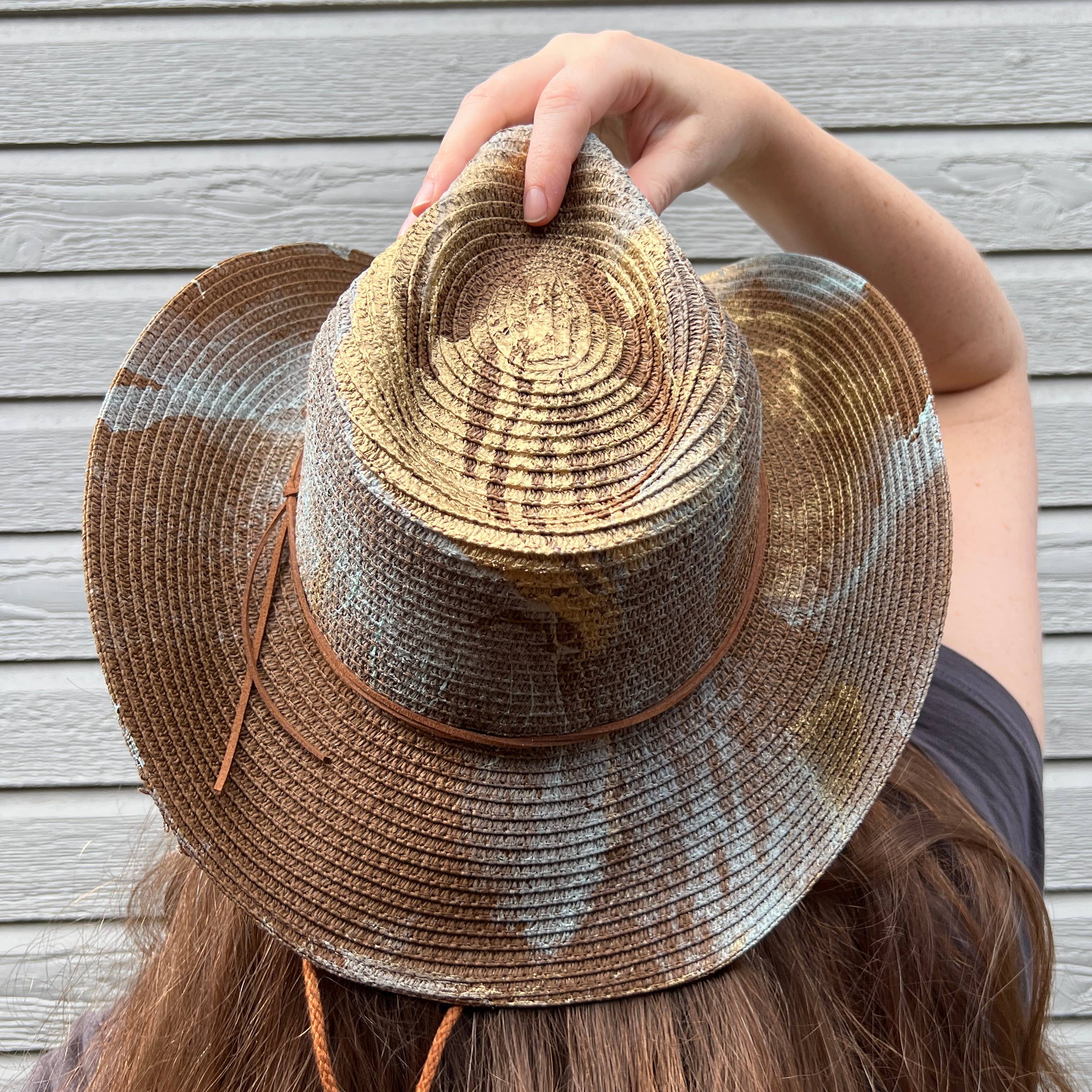 Nymf by Collette - Wholesale Cowboy Hat - Women's - Marbled Straw Cowboy Hat6