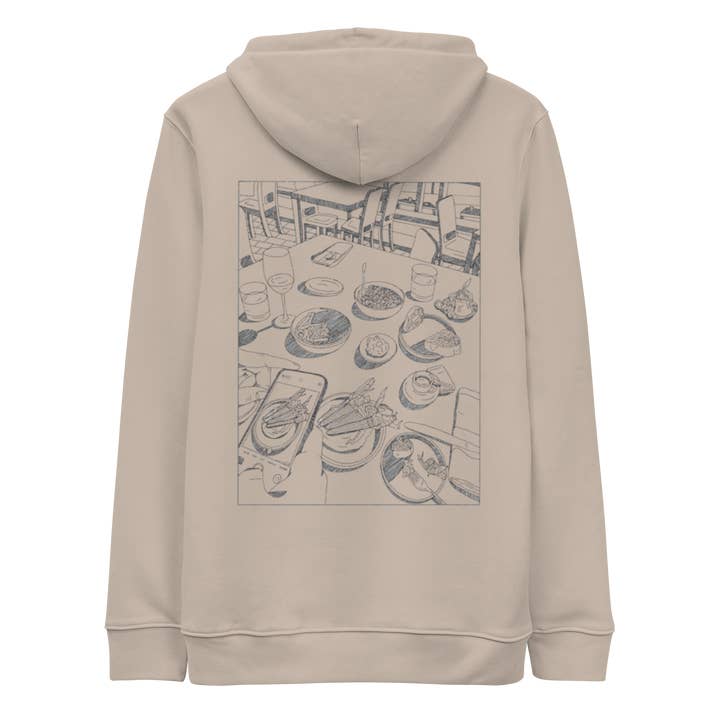 Karleth Dinner Unisex-Kapuzenpulli, Schwarz für den Großhandel von Bønita Clothing