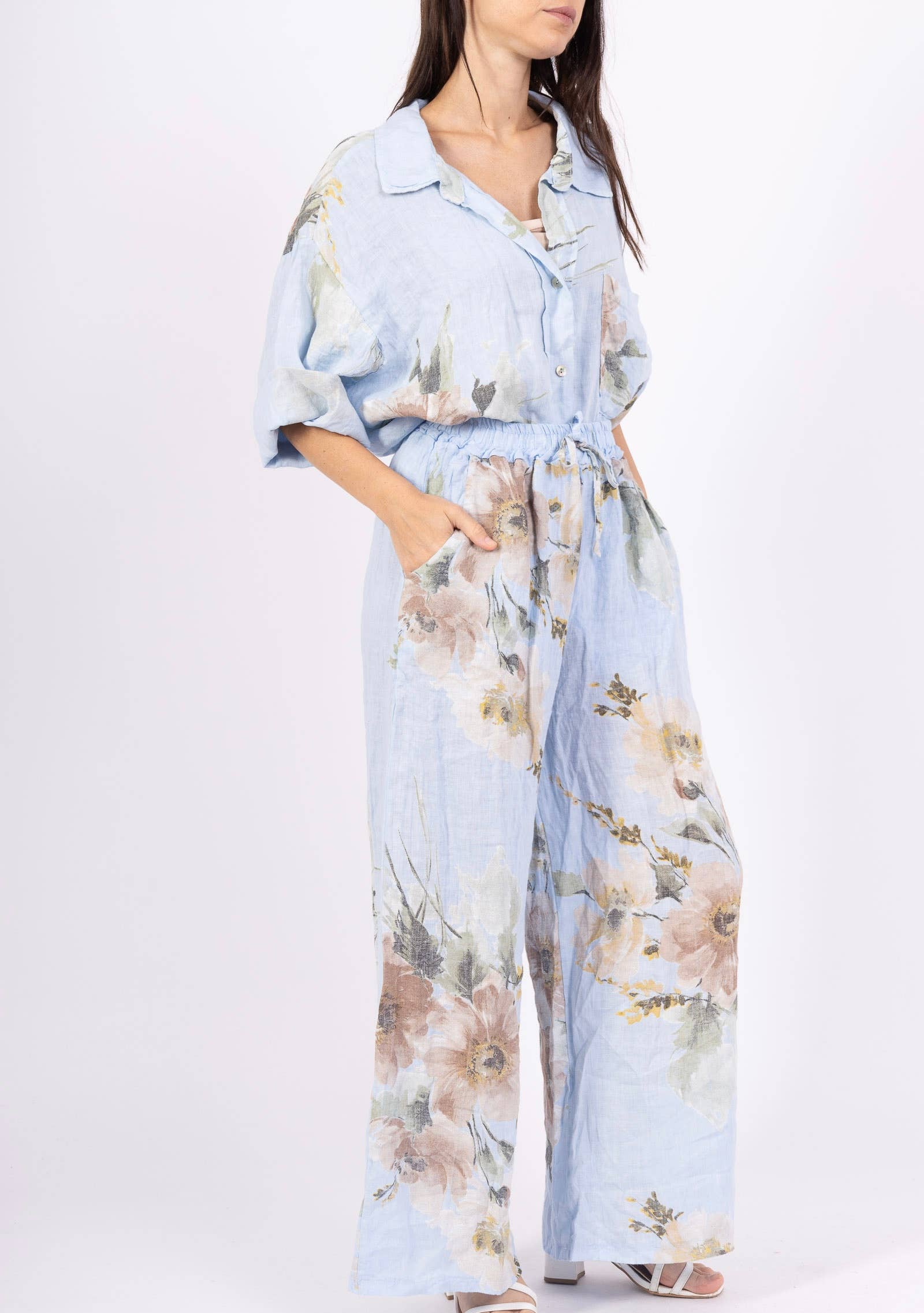 LINEN & COTTON HOUSE - Wholesale Jumpsuit - Women's - SET 100% LINEN 350 + 529913