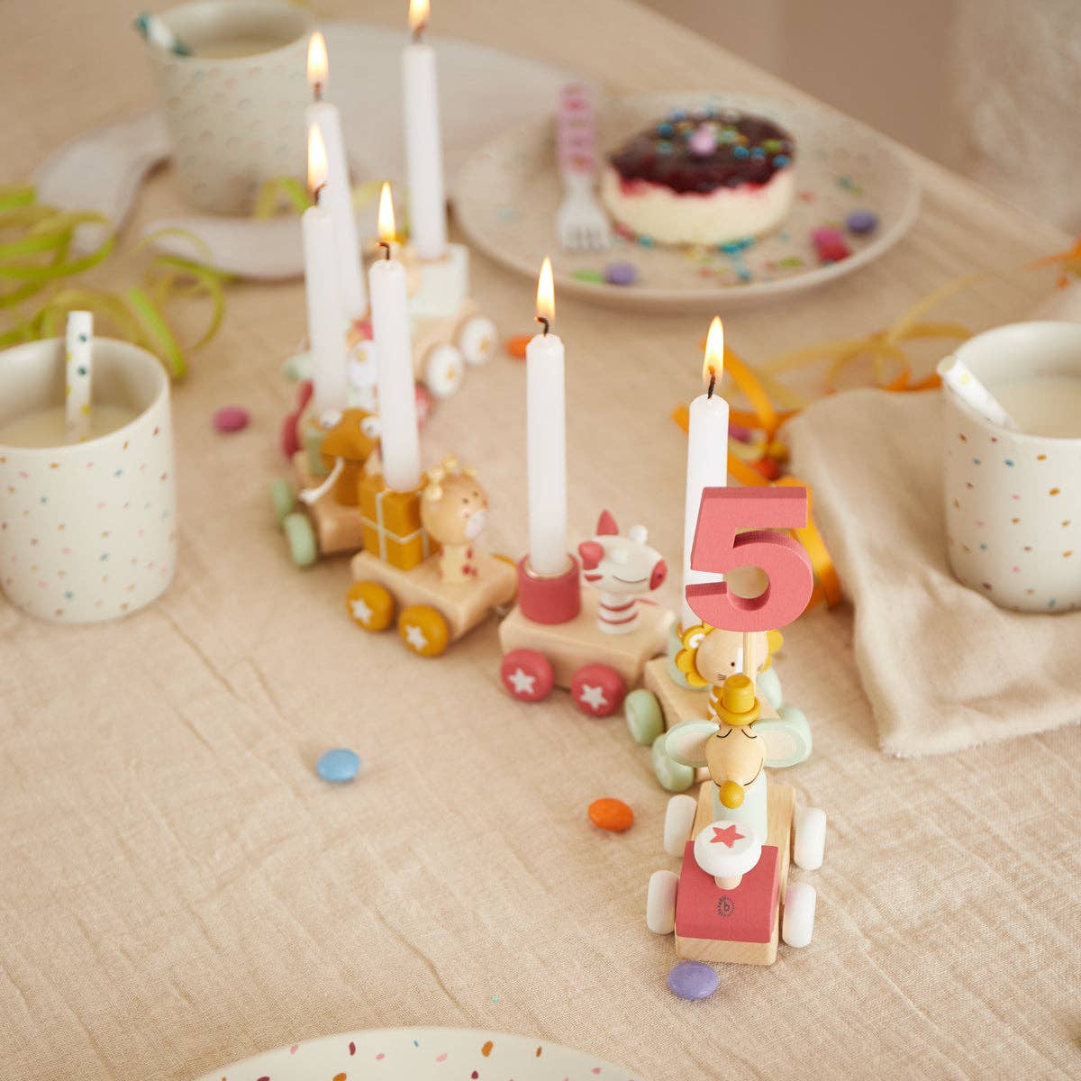 Bieco Spielwaren - Wholesale Toy Set - Kids - Birthday Train Wood Berry 0-99 Years2